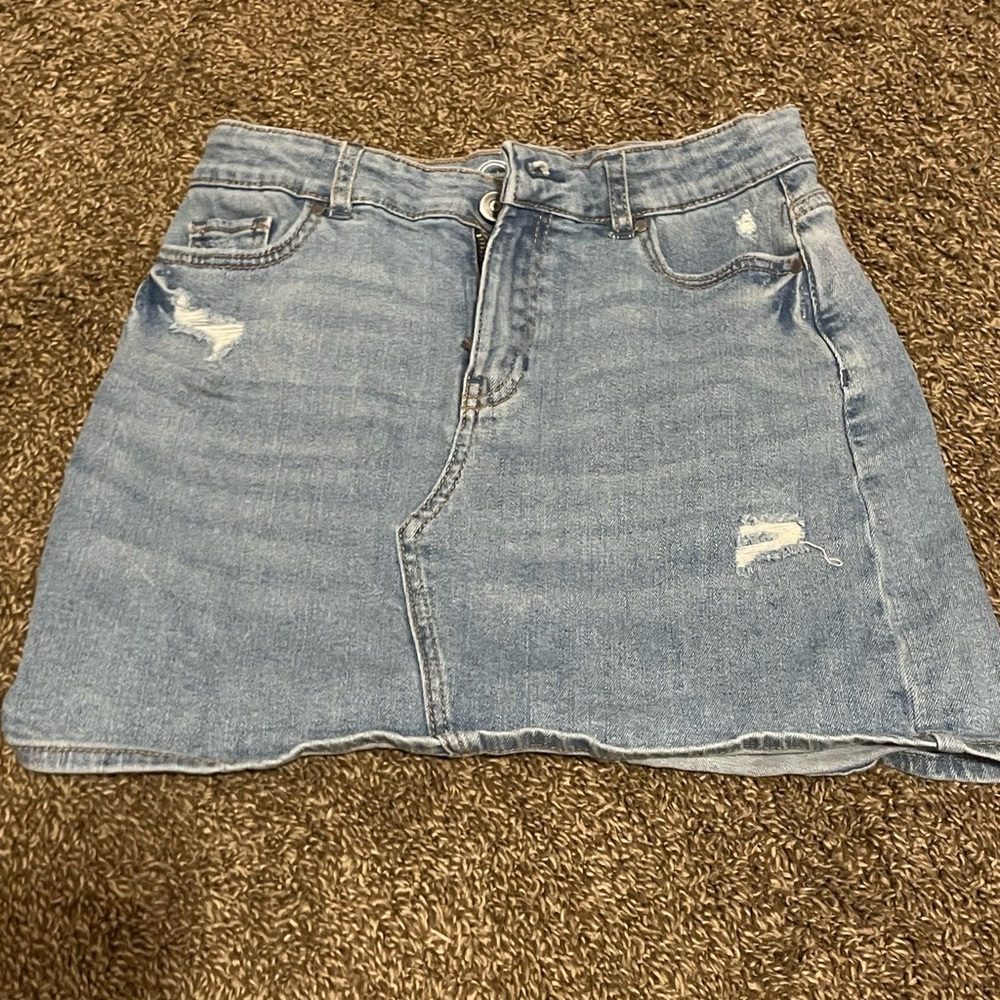 Blue jean skirt size large (10-12)